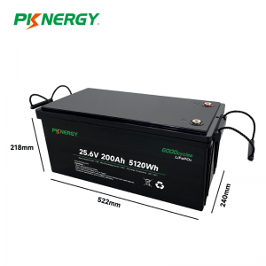 PKNERGY 25.6V 200Ah LiFePo4 Pil Paketi