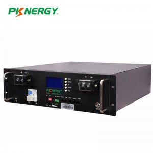 PKNERGY 3U 48V 100Ah 5Kwh rackbe szerelhető Lifepo4 akkumulátor LCD képernyővel