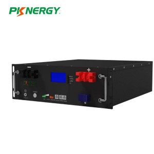 PKNERGY New Design 51.2V 100Ah 5Kwh Rack Mounted Lifepo4 Battery with LCD Screen