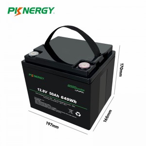PKNERGY Factory Price 12V 50Ah LiFePo4 Battery Pack