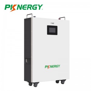 PKNERGY Powerwall 51,2 V 200 Ah 10 kWh wandmontierter LiFePO4-Akku mit Rolle