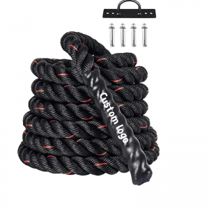 Kaujas virves līdzsvars no kaujas virves 1,5/2 collu diametra polidakrona 30, 40, 50 pēdu garumā, smagas virves mājas sporta zālei un treniņiem