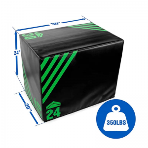 सॉफ्ट फोम प्लायो जंपिंग बॉक्स 3 इन 1 फोम प्लायो बॉक्स, प्लायमेट्रिक बॉक्स प्लॅटफॉर्म जंप ट्रेनिंग, एमएमए आणि कंडिशनिंग