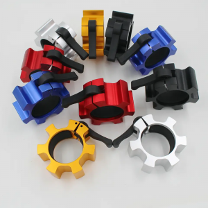Barbell Aluminium Collar Olympic Barbell Collar Aluminium Alloy Dumbbell Locking Spin Clip Wangwiro kwa Pro Crossfit Strong Lifts ndi Olympic Training for Workout, Weightlifting, Fitness