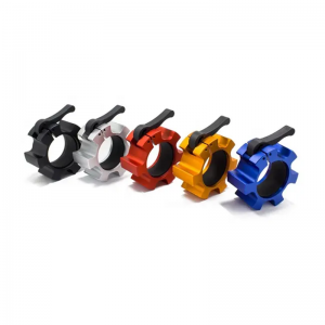 Barbell Aluminium Collar Olympic Barbell Collar Aluminium Alloy Dumbbell Locking Spin Clip Wangwiro kwa Pro Crossfit Strong Lifts ndi Olympic Training for Workout, Weightlifting, Fitness