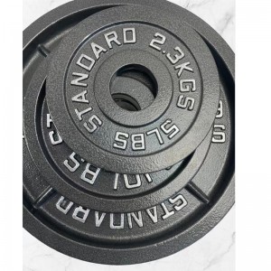 Placas de pesas olímpicas de aceiro Placas de pesas metálicas estándar con abertura de 2