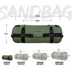 Sandbags/Sand Kettlebell – Sandbags mavesatra ho an'ny Fitness, Conditioning – Loko sy habe maro