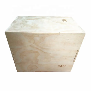 Plyo Box de madeira 3 en 1 Plyo Box de madeira, caixa pliométrica para ximnasio na casa e exercicios ao aire libre, dispoñible en 4 tamaños