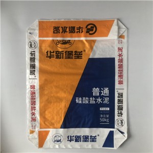 L-50KG bag on valve filling/ block bottom polypropylene bags poly valve bags with 2 side print