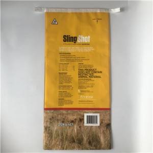 L-20KG шарена печатена pp плетена ламинирана кеса за храна за овци Торба за добиточна храна со лесно отворена вреќа за храна за крави