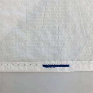L-15KG бели практични полипропиленски ПП кружни ткаени кеси за жито пченица