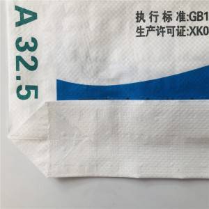 Gamyklos kaina Kinijai Plastikinis PP austas maišelis trąšoms, ryžiams, cementui, pašarams, sėkloms