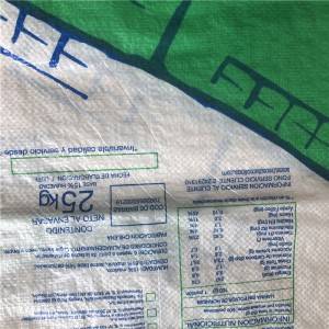 Bolsa de cemento de 50 kg, bolsa de yeso en polvo de 50 kg, bolsa de válvula de PP con estrella publicitaria de resina