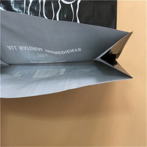 100% اصل چين ٺاهيندڙ پلاسٽڪ BOPP لميٽيڊ 25kg 50kg Sack Polypropylene woven packing bag with handle