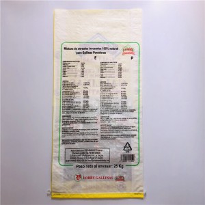 transparent 25kg chicken feed bag