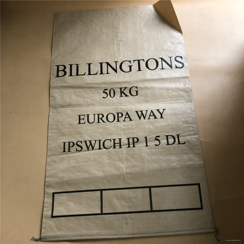 PriceList for 50 Kg Capacity Flour Bags - 50kg pp woven plastic inner coated sugar bag with 1 side print  – Jintang
