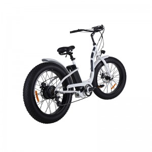 Bicicleta eléctrica para adultos Fashion and Elegent fat tire desplegando