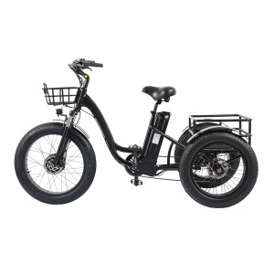 electric bike 3wheel tricycle with basket for cargo carry