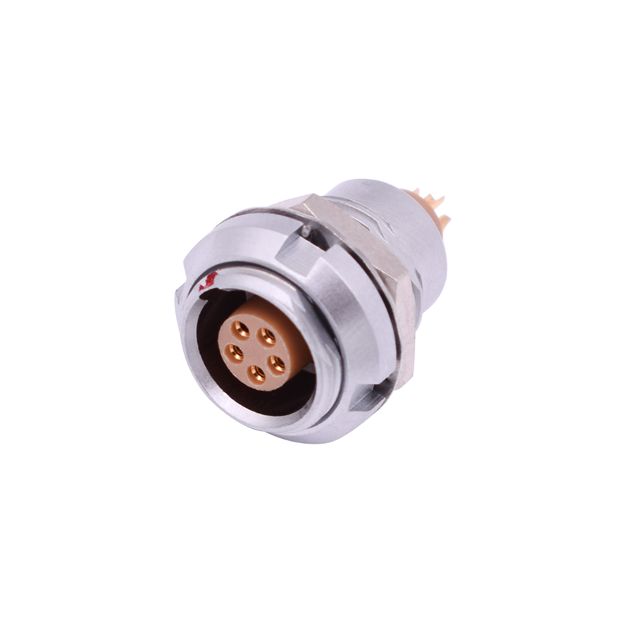 INT-ZCG B Series Circular Metal Female Gender Audio Video Connector Featured Image