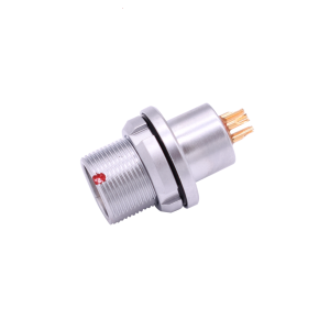 INT-MEG B series IP68 Metal Female Waterproof Connector Vacuum-tight Socket