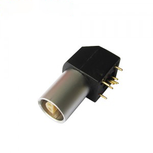 INT-ZPL خم 90 ڊگري مرد Solder Connector Socket