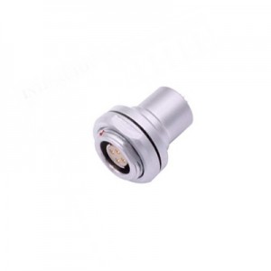 INT-DBP 102 103 104 series Pearl Chrome Plated Push Pull Self-Locking Circular Fixed Receptacle