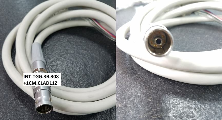 Case sharing for hybrid straight male plug connector cable 3B series