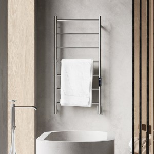 Compact Design Bathroom Use Electric Towel Warmer Rack 4 bar with round tube Wall Mounted