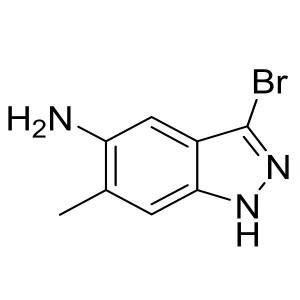 3-bromo-6-methyl-1H-indazol-5-amine CAS:1000343-43-0