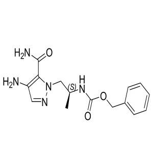 (S)-benzyl 1-(4-amino-5-carbamoyl-1H-pyrazol-1-yl)propan-2-ylcarbamate