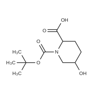 1-(tert-butoxycarbonyl)-5-hydroxypiperidine-2-carboxylic acid CAS:131950-00-0