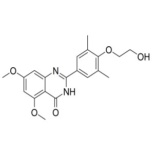 2-(4-(2-hydroxyethoxy)-3,5-dimethylphenyl)-5,7-dimethoxyquinazolin-4(3H)-one CAS:1044870-39-4
