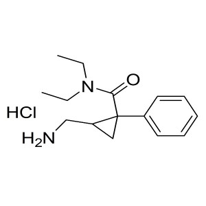 2-(aminomethyl)-N,N-diethyl-1-phenylcyclopropanecarboxamide hydrochloride CAS:105310-47-2