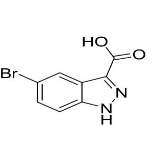 5-bromo-1H-indazole-3-carboxylic acid CAS:1077-94-7