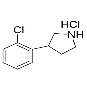 3-(2-chlorophenyl)pyrrolidine hydrochloride CAS:1095545-14-4