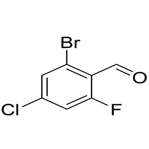 2-bromo-4-chloro-6-fluorobenzaldehyde CAS:1135531-73-5