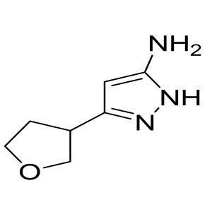 3-(tetrahydrofuran-3-yl)-1H-pyrazol-5-amine CAS:1186609-16-4