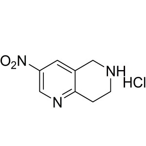 3-nitro-5,6,7,8-tetrahydro-1,6-naphthyridine hydrochloride CAS:1187928-81-9