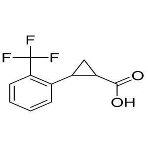 2-(2-(trifluoromethyl)phenyl)cyclopropanecarboxylic acid CAS:1187933-13-6