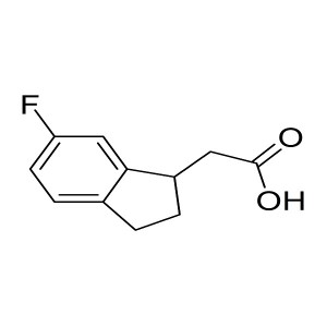 2-(6-fluoro-2,3-dihydro-1H-inden-1-yl)acetic acid CAS:1188044-87-2