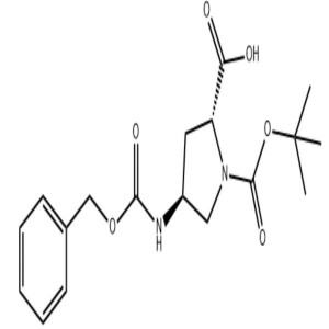 (2R,4S)-4-(benzyloxycarbonyl)-1-(tert-butoxycarbonyl)pyrrolidine-2-carboxylic acid  CAS:2306247-65-2