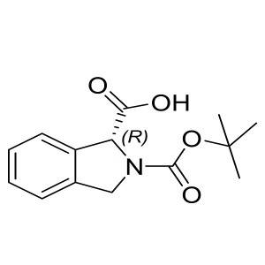(R)-2-(tert-butoxycarbonyl)isoindoline-1-carboxylic acid CAS:1212086-74-2