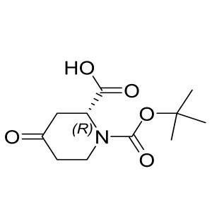 (R)-1-(tert-butoxycarbonyl)-4-oxopiperidine-2-carboxylic acid CAS:1212176-33-4