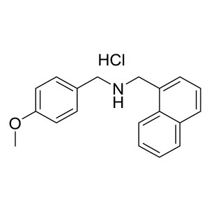 (4-methoxyphenyl)-N-(naphthalen-1-ylmethyl)methanamine hydrochloride CAS:1222781-70-5