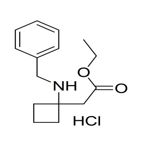 ethyl 2-(1-(benzylamino)cyclobutyl)acetate hydrochloride CAS:1223573-54-3