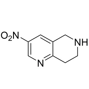 3-nitro-5,6,7,8-tetrahydro-1,6-naphthyridine CAS:123792-68-7