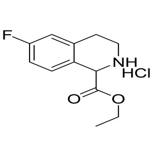 ethyl 6-fluoro-1,2,3,4-tetrahydroisoquinoline-1-carboxylate hydrochloride CAS:1260640-16-1