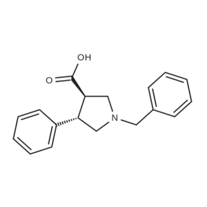 (3R,4S)-1-Benzyl-4-phenylpyrrolidine-3-carboxylic acid CAS:1201574-92-6