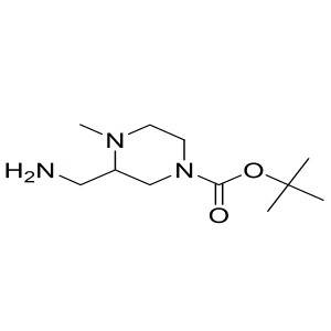 tert-butyl 3-(aminomethyl)-4-methylpiperazine-1-carboxylate CAS:1369237-75-1