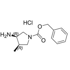 (3R,4R)-benzyl 3-amino-4-methylpyrrolidine-1-carboxylate hydrochloride CAS:1374654-76-8